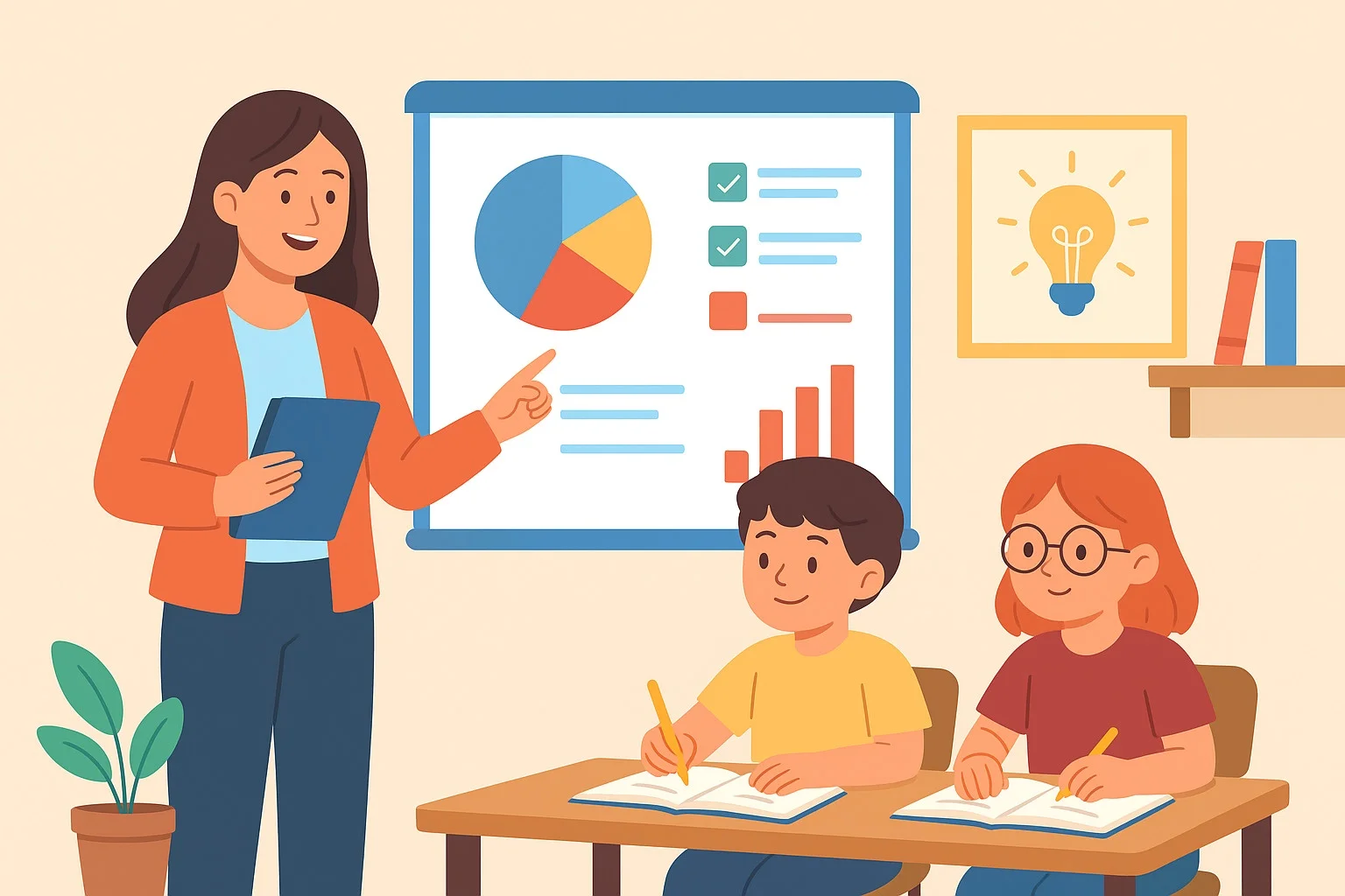 Docentes implementando estrategias de evaluación formativa en el aula