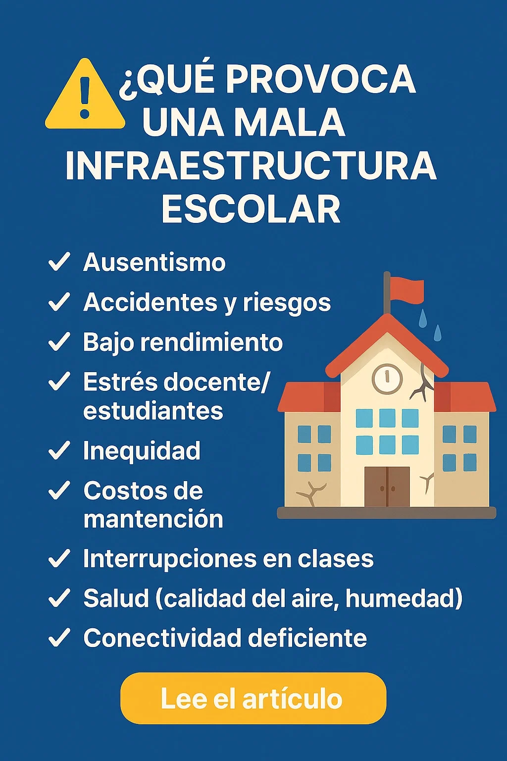 Infraestructura escolar deficiente - EDU21
