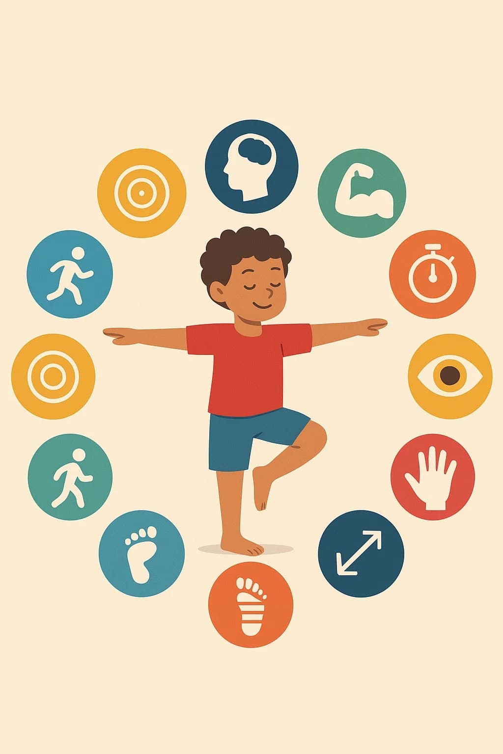 Niños desarrollando elementos de la psicomotricidad en actividades educativas