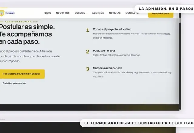 Página Web Escolar — catálogo EDU21 2026